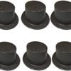 6x Glitter Top Hat Fancy Party Plastic Costume Tall Cap Fun Bulk Black