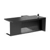 Modern Furniture AFTAN 180cm Black Executive Desk - Black Concrete