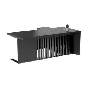 Modern Furniture AFTAN 180cm Black Executive Desk - Black Concrete