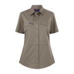 Citeco Women's Khaki Short Sleeve Shirt - Size 10