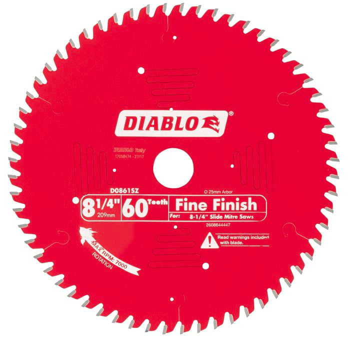Diablo 209mm 60 Teeth Fine Finish Circular Saw Blade