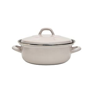 Classica Round Heavy Duty Enamel Casserole 26cm Ceramic Grey