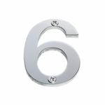 Sandleford 60mm Stainless Steel House Number 6