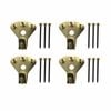 Everhang 45kg Brass Plated Heavy-Duty Picture Hanging Angle Drive - 4 Pack