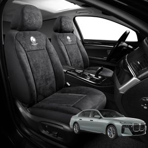 Australian Goose Edition Front Seat Covers for BMW 7 Series 2022 - Current (G70) - Suede, Universal Fit - Black