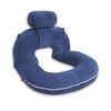 Catzon U-shaped Pregnancy Pillow Sleeping Multi-use Head Neck-navy Blue