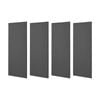 4x Fibreglass Acoustic Room Treatment Sound Panels 900x300x50mm 1.1sqm Charcoal