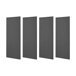 4x Fibreglass Acoustic Room Treatment Sound Panels 900x300x50mm 1.1sqm Charcoal