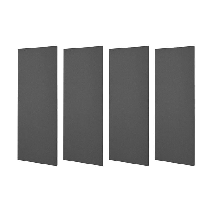 4x Fibreglass Acoustic Room Treatment Sound Panels 900x300x50mm 1.1sqm Charcoal