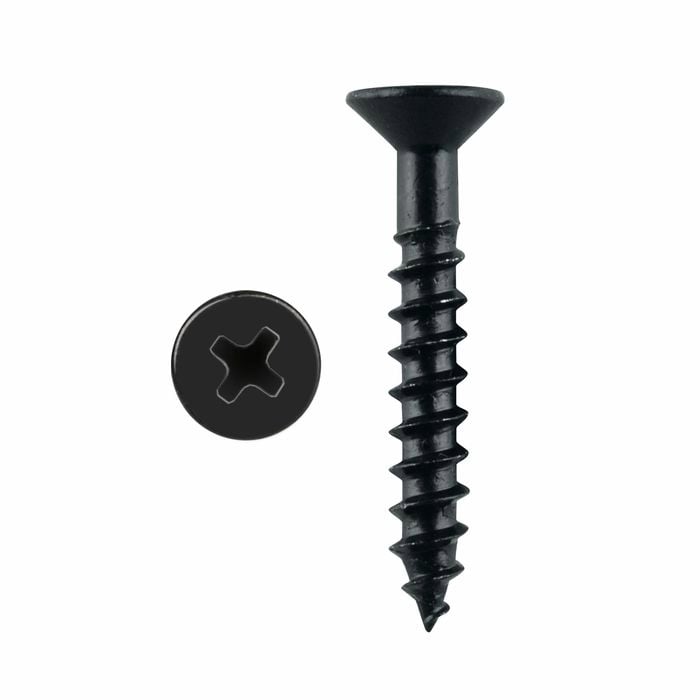 Pinnacle 3.5 x 20mm Black Countersunk Timber Screw - 30 Pack