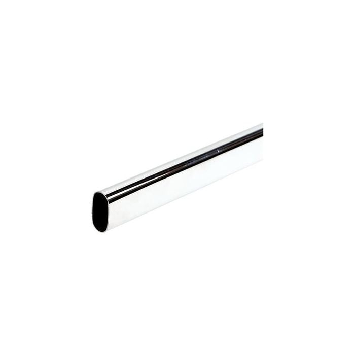 Miles Nelson 15mm Chrome Plate Oval Steel Tube - 1800mm