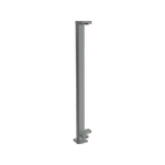 ProtectorAl 1010 mm H Palladium Silver Aluminium Flanged 90° Balustrade Post