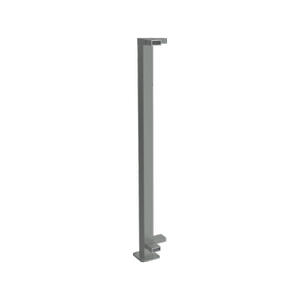 ProtectorAl 1010 mm H Palladium Silver Aluminium Flanged 90° Balustrade Post