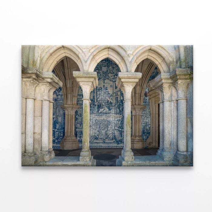 Building with Pillars  Print 100% Australian Made 75 x 50cm  (Stretched)