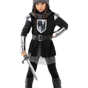 Brave Medieval Knight Teen Girls Costume - 12-14