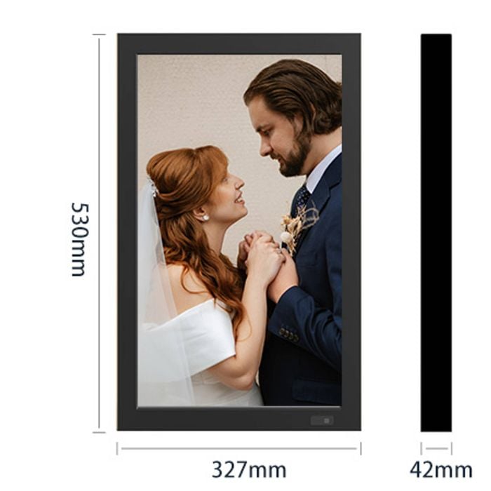 KODAK 21.5” Wi-Fi Digital Photo Frame – Black Wooden Frame