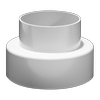 Holman 100mm Female and Female PVC DWV Spigot Adaptor