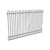 ProtectorAl 2400 x 1500mm Monument Aluminium Pool Fence Panel Loop Top With Mid Rail