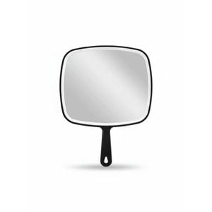 Extra Large Black Handheld Mirror with Handle (31,5 x 23 cm)