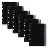 6pc Colourhide Bindermate A5 Pencil Case Insert Organiser For Binders Black