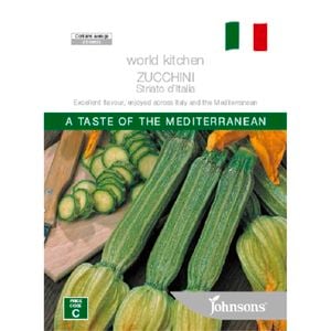 Johnsons Seed Zucchini Striato D'Italia World Kitchen