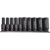 Kincrome 1/2" 10 Piece Square Drive Deep Impact Socket Set
