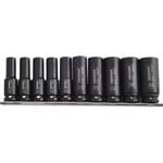 Kincrome 1/2" Square Drive Deep Impact Socket Set - 10 Piece