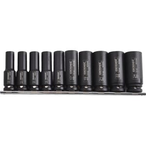 Kincrome 1/2" 10 Piece Square Drive Deep Impact Socket Set