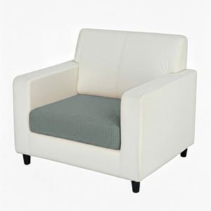 Anyhouz Sofa Cover Cypress Green Polyester Thick Stretchable Cushion For Living Room 1pc Normal Size 225-275cm
