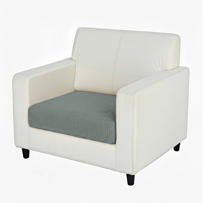 Anyhouz Sofa Cover Cypress Green Polyester Thick Stretchable Cushion For Living Room 1pc Normal Size 225-275cm