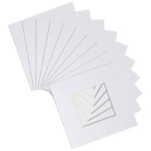 10x Picture Photo Mounts - To Fit Frame Size 8 x 8" for Image Size 4 x 4"