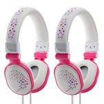 2PK Moki Popper Sparkles Headphones White