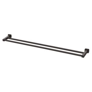 Mondella Matte Black 600mm Overture Double Towel Rail