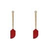 2pk Kitchenaid Birchwood Scraper Spatula Silicon Cooking Utensil Empire Red