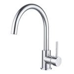 Estilo WELS 4 Star 7.5L/min 35mm Chrome Side Lever Gooseneck Sink Mixer