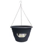 Northcote Pottery 30 x 30 x 30cm Graphite Villa Hanging Basket