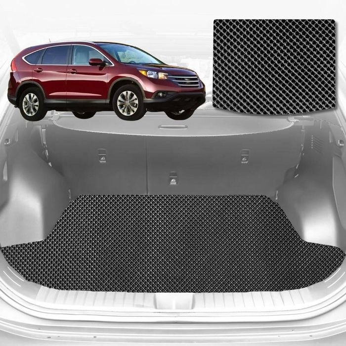 6D Diamond Car Boot Mat for Honda CR-V 2007-2012-Cargo Mat-Black-Outback GT