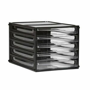 Esselte Filing Drawers (Black Frame) (5 Drawers)