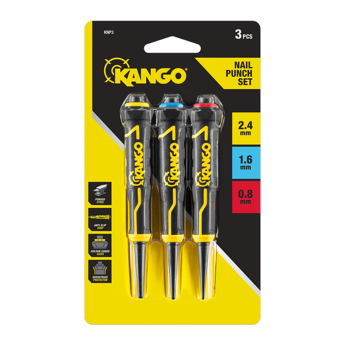 Kango 3-Piece Nail Punch Set