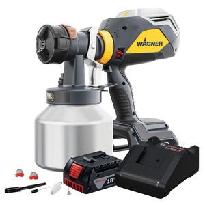 Wagner FC4000 18V Professional Cordless HVLP Paint Sprayer with 4Ah Battery & Charger Set