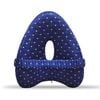Catzon Leg Pillow For Side Sleepers Memory Foam With Washable Cover-navy Blue