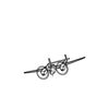Ignite Laser Lockheed P-38J Lightning - World War II Fighter Aircraft Silhouette Metal Wall Art Coated Black 15.7 inch - 40 cm