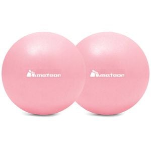 METEOR 25cm Mini Pilates Ball Dual-Pack in Pink