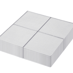 40x40cm Stainless Steel Mesh Trays - 10 Pack - Silver | Stainless Steel | Small