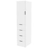 Lugna 2048 x 450 x 580mm White Hanging 4 Drawer 1 Left Hand Door Cabinet - White