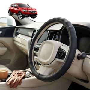 Australian Goose Steering Wheel Cover for Nissan Dualis 2007 - 2014 (J10) Circle Black