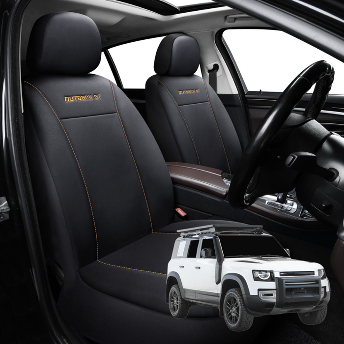 Car Seat Cover for Land Rover Defender 110 2020 - Current L663 - Black-Front Only