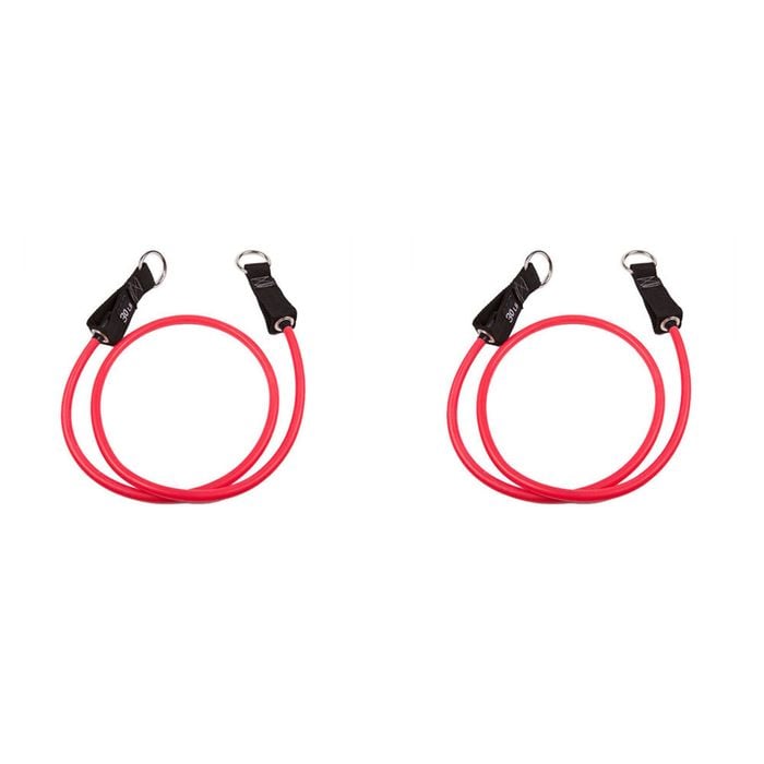 2PK GoFit Extreme Power Tube Home Gym Workout Strength Exercise 30lbs Pink