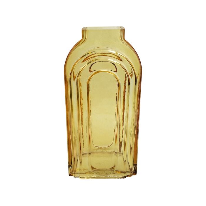 Urban 27cm Tommy Tall Glass Flower Vase Large - Amber