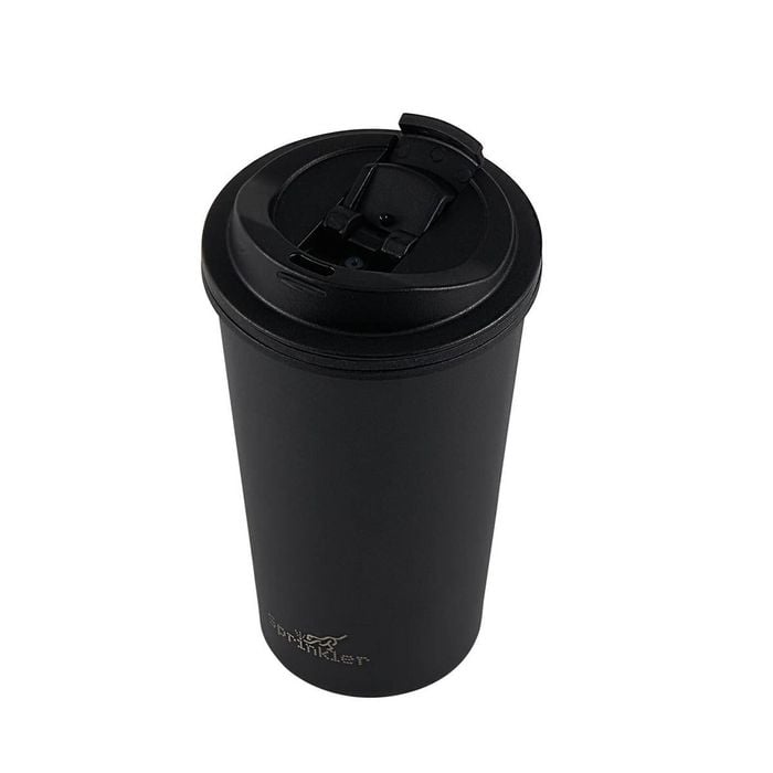 Sprinkler Luna Double Wall Insulated Cup With Leakproof Lid Hot/cold 355ml Black